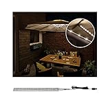 Paulmann 942.08 Outdoor Mobile Parasol-lighting IP44 3000K 4x0,4m Sonnenschirmleuchte Dekoleuchte Lichtbänder LED Stripes 94208