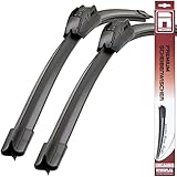 Recambo Front Scheibenwischer Flachbalken - Länge: 650 mm / 400 mm ( 26 ' 16 ' ) - Set für Frontscheibe - Hakenbefestigung