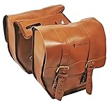 Red Loon Retro Doppelpacktasche Gepäckträgertasche Packtaschen Doppeltasche Lederoptik