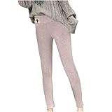 Bluelucon Fleece Leggings Strumpfhosen Damen Schmetterlingsdruck Thermo Leggings mit Weichem-Innenfleece, Große Größe Warme Hohe Taille Stretch Leggings Damen Bleistifthose Freizeit Hose Skinny