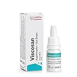 Viscosan Augentropfen mit Hypromellose I Langanhaltend gegen Trockene, Geschwollene, Müde Augen und Augenbrennen I Tränenersatzmittel von AGEPHA (Pack of 1 x10ml)