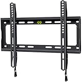 USX-MOUNT Fixe TV Wandhalterung, Ultraslim TV Halterung für 26-55 Zoll LED, LCD, OLED, 4K, Plasma TV, Wandabstand nur 28mm, Fernseher Wandhalterung Max.VESA 400x400mm, bis zu 45kg, Fernseher Halterung