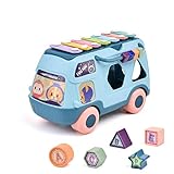 Cartoon Musikinstrument Bus Kind Spielzeug Handklopfen Mädchen Junge Klavier Bildung Für Kleinkinder Puzzle Vorschule Block Montessori Geschenk - B