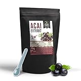 Acai Beeren EXTRAKT | 5% Anthocyanin | 100g PULVER | naturrein - ohne Zusatzstoffe und laborgeprüft | Beere mit Wirkung - organic berry powder | hochdosiert vegan & in Deutschland abgefü