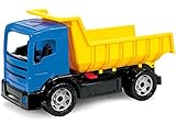 Lena 02053 Giga Trucks Muldenkipper, LKW ca. 62 cm, Starke Riesen Kipplaster, gelb/b