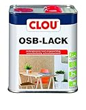 Clou OSB Lack: Seidenglänzender Holzlack zur Versiegelung von OSB-Platten, farbloser Parkettlack, wasserabweisend, 3L