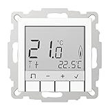 JUNG TR D A 231 WW Thermostat, weiß, Thermoplast, 0,5 °C, Tasten, LCD