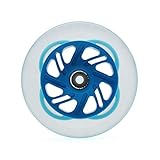 YZWHKJ Scooter Reifen 125mm Bunte Licht Eislaufrad for Inline Geschwindigkeit Marathon Skating 125 Roller Räder Perlen Bunte Flash Glanz Stunt Scooter Reifen (Color : Blue Colorful Light)