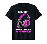 Olaf - Born To Be A Gamer - Personalisiert T-S