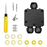 Abzweigdose, Abzweigdose 3 Wege Erdreich Abzweigdose Wasserdicht Ip68 Verteilerdose Schwarz Abzweigdose Wasserdicht Ø4mm-14