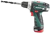 Metabo Akku-Bohrschrauber PowerMaxx BS (600079500) 12V 1x Li-Ion; Ladegerät LC 40; Werkzeugtasche, Art des Akkupacks: Li-Ion , Akkuspannung: 12 V, Akkukapazität: 1 x 2