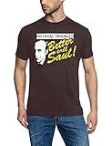 Coole-Fun-T-Shirts Uni Legal Troube Better Call Saul Heisenberg T-Shirt, Braun, L