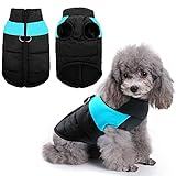 WELLXUNK Hunde Mantel Warme Jacke,Haustier Kleidung,Hunde Weste,Hunde Winterweste Jacken,wintermantel für kleine Hunde,Jacke Hundemantel,Pet Kleidung Warm für Kleine Mittlere und Große Hunde (M)