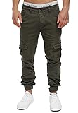 OneRedox Herren Chino Pants Jeans Joggchino Hose Jeanshose Skinny Fit Modell H-3408 Khaki 33