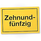 DankeDir! 60 Jahre - Zehnundfünfzig Kunststoff Schild - Geschenk 60. Geburtstag Geschenkidee Geburtstagsgeschenk Sechzigsten Geburtstagsdeko Partydeko Party Zubehör Geburtstagsk