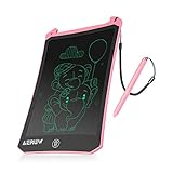 LCD Schreibtafel 8,5 Zoll Maltafel, Löschbare Elektronische Digitale Zeichenblock Doodle Board Schreibplatte Papierlos Grafiktablet Das Geschenke für Kinder (pink)