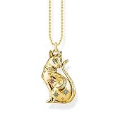 Thomas Sabo Damen Halskette Katze Sternenbild gold 925 Sterlingsilber, 38-42 cm Läng