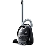 Siemens Staubsauger mit Beutel Z 3.0 VSZ3B212, Bodenstaubsauger, Hygiene-Filter, Bodendüse für Parkett, Teppich, Fliesen, langes Kabel, niedriger Stromverbrauch, 600 W, schw