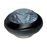 MelanO Magnetic Aufsatz/Fassung klein 5 mm Edelstahl beschichtet schwarz mit Zirkonia in Farbe jeans blau M01SR 007