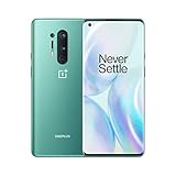 OnePlus 8 Pro (5G) Smartphone ohne Vertrag, 12 GB RAM + 256 GB Speicher, 6.78” (3D) Fluid AMOLED 120Hz Display, Wireless Fast Charging 4510mAh Akku, Dual Sim - Grü