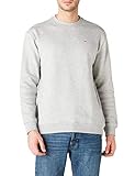 Tommy Jeans Herren TJM TOMMY CLASSICS CREW Pullover,,per pack Grau (Lt Grey Htr 038),Large (Herstellergröße:L)