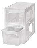 2 Stück Schubladenboxen mit Nutzvolumen 7 Liter pro Box. Passend für z.B. Socken, Krawatten, CDs und DVDs, etc. Maße pro Box: 19,6 x 39 x 16