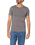 ESPRIT Herren Rundhals Basic T-Shirt, 020/DARK Grey-New Version, M