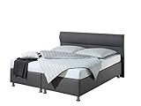 Maintal Boxspringbett Filipo, 140 x 200 cm, Stoff, Tonnentaschenfederkern Matratze h2,