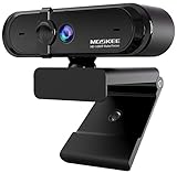 Moskee Full-HD 1080P Webcam mit Mikrofon, Autofokus, Abdeckung, Belichtungskorrektur, USB-Anschluss, PC Kamera für Videochat und Aufnahme, Live-Streaming, kompatibel mit Windows, M