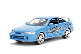 Jada Toys 30739 Fast & Furious Mia's Acara Integra Type-R, Auto, Tuning-Modell im Maßstab 1:24, mit Spoiler, zu öffnende Türen, Motorhaube und Kofferraum, Freilauf, b