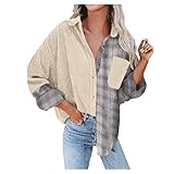 Woohooens Frauenpullover für den Winter Plus Size Pullover Damen für Frauen O-Ausschnitt Off-Shoulder Lange Ärmel Bluse Lässig Frohe Weihnachten Sw