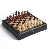 DXJ NMG Schach schachspiel Chess Holzschach-Set, 9,3'Schachbrettspiel Set mit gefertigten Schachspiel & Lager-Slots for Kinder Erw