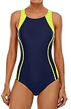 BeautyIn Damen Einteiler Athletic Racerback Badeanzug Schlankheits Badeanzug