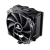 Enermax ETS-F40-FS Solid Black CPU-Kühler +200W TDP für Intel/AMD Ryzen, 14cm PWM High-Pressure Silent Lüfter; ETS-F40-BK, schw