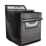 CHQUAN Top-montierte Wapper-Trockner-Abdeckung, Balkon mit Haushaltsbalkon, staubdichter und Sonnenschutzwaschanlage Abdeckung Waschtrockner Schutzabdeckung (schwarz)