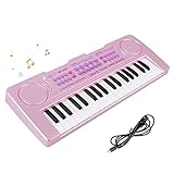 sanlinkee 37 Keyboard Mini Piano Keyboard für Kinder Pink