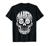 Barista Totenkopf Skull Latte Art Kaffee Kaffeeliebhaber T-S
