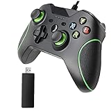 VusiElag Wired Gamepad Kompatibel Mit Xbox One USB Pc Game Controller Schwarz Grü