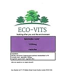 ECO-VITS Banaba-Extrakt, hohe Wirksamkeit, 1000 mg, 60 Kapseln, biologisch abbaubare Verpackung, versiegelter B