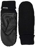 Urban Classics Unisex Sherpa Imitation Leather Gloves Winter-Handschuhe, Black, L/XL