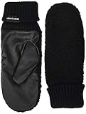 Urban Classics Unisex Sherpa Imitation Leather Gloves Winter-Handschuhe, Black, L/XL