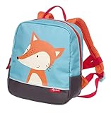 SIGIKID 25053 Rucksack Fuchs Forest Bags Mädchen und Jungen Kinderrucksack empfohlen ab 2 Jahren blau/orange, 23x20x10