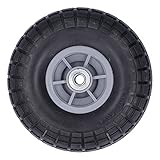 YUUGAA Utility-Reifen, Utility-Reifen Platte Free All Purpose Tubeless Hand Truck Kunststoffnabe 250KPa 15mm Lochdurchmesser 3,50-4