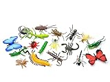 Miniblings 16x Insekten Figuren Aufstellfiguren Tierfiguren Gummitiere Tier S