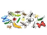 Miniblings 16x Insekten Figuren Aufstellfiguren Tierfiguren Gummitiere Tier S