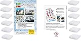 Vani 12 x 400 Gramm (4E) Luftentfeuchter Nachfüllpack Vliesbeutel XXL Box Granulate Nachfüllen Raumentfeuchter + gratis Microfasertuch 30 x 30