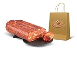 Moretti® Scharfe kalabrische Scharfe Spianata | 600g / 700g Vakuumverpackt | Typische kalabrische Gewürzsalami | Handwerklich getrocknet | Hergestellt in Kalabrien (scharf)