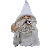 QTFBYT Rauchender Zauberer Big Tongue GNOME Naughty Garden GNOME Statuen, Harzfiguren Wohnkultur, Ihr Feengarten und Gartenzwerge, 4,7 Zoll Happy L