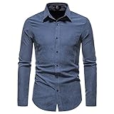 Shirt Herren Stretch Casual Retro Einfarbig Klassiker All-Match Herren Langarm Herbst Und Winter Elegantes Boutique Neue Herren H