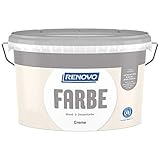 7,5 Liter RENOVO Wand- und Deckenfarbe Creme, M